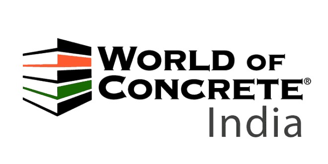 world of concrete logo, construction exhibition mumbai