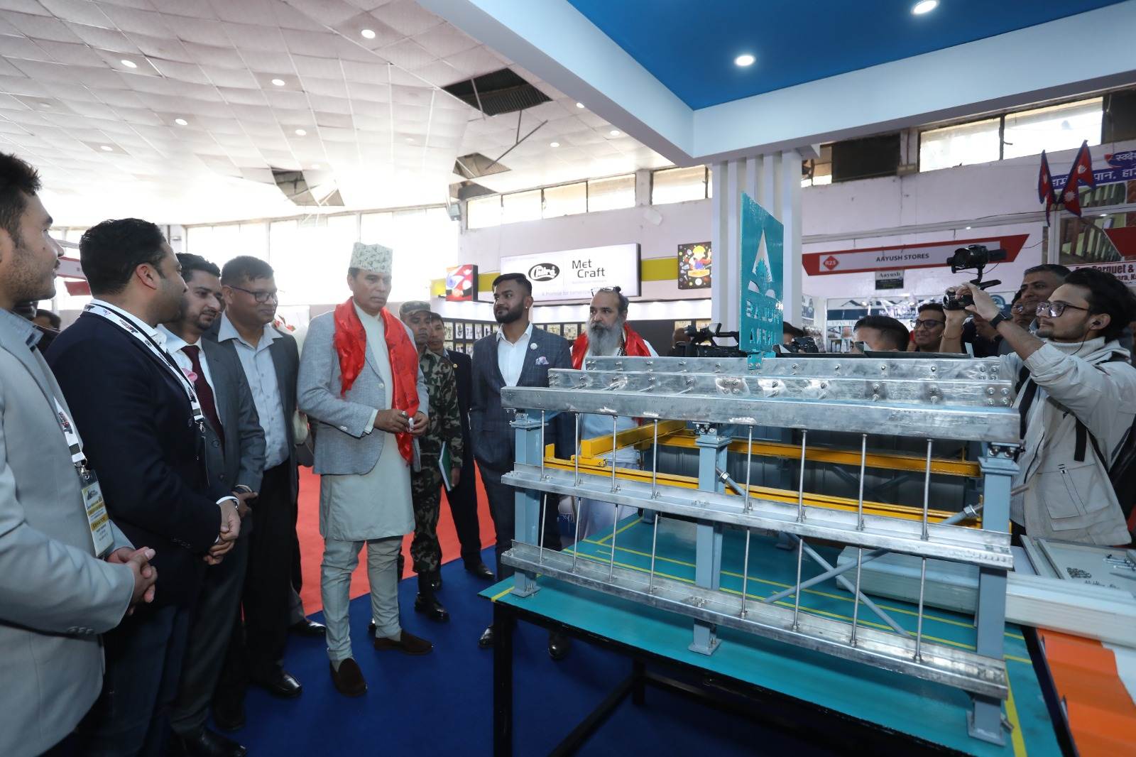 crowd gathered at Nepal Buildcon International Expo and architecture exhibition