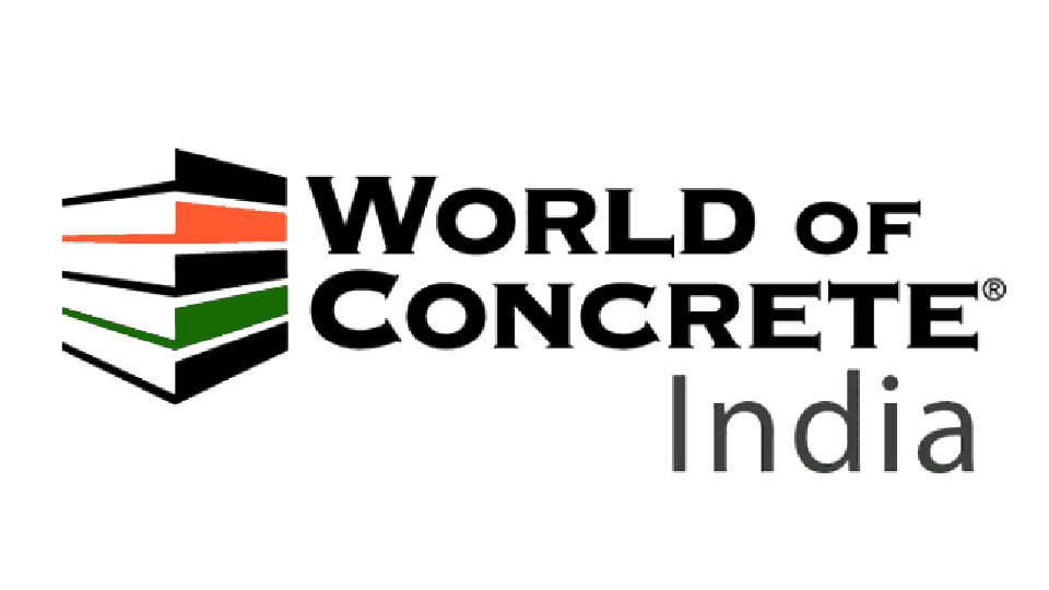 it is the logo of upcoming event ofworld of concrete india at goregao mumbai
