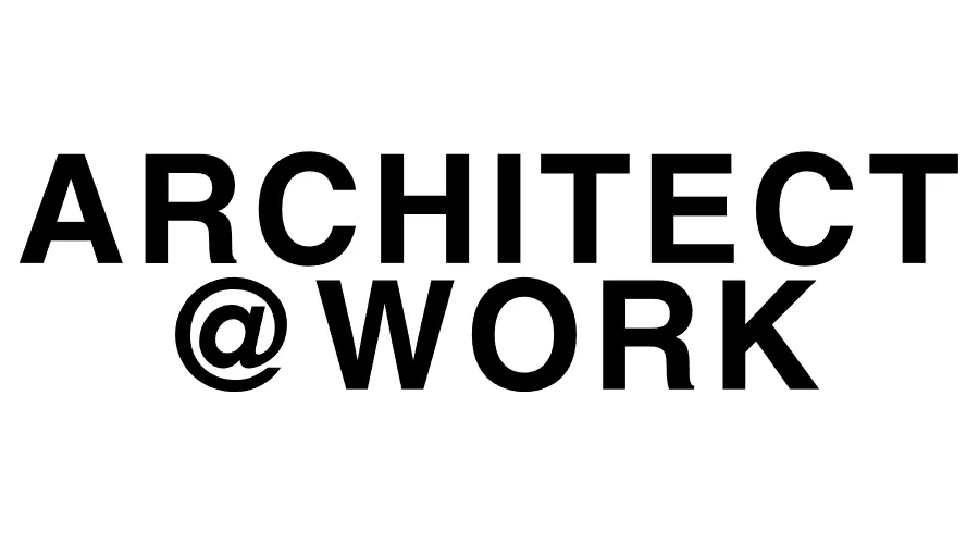 architect at work logo in an architecture design exhibition & event
